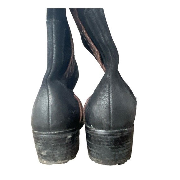 Ugg Jaspan Braided Black Suede Mid Calf Pull On Boots Size 8 - Picture 4 of 8